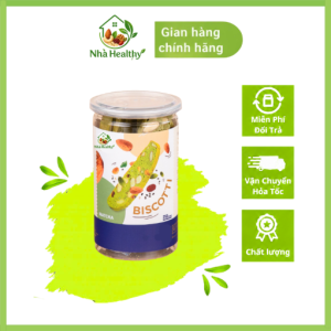 Biscotti Matcha – Bánh Healthy Giòn Rụm, Thơm Trà Xanh, Ít Ngọt Dễ Ăn