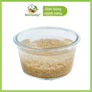 Ngâm gạo trước khi nấu cơm gạo lứt