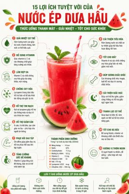 Lợi ích của nước ép dưa hấu